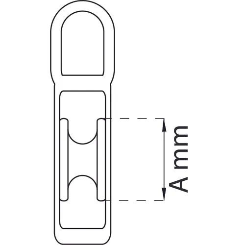 Talja m. enkelhjul 6 mm, FZB