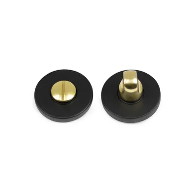 WC-beslag H262 Svart/Polerad mässing