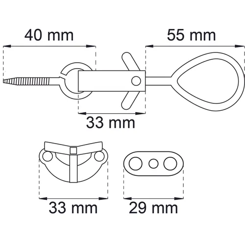 Fönsterlås 281 ställbar Nickel