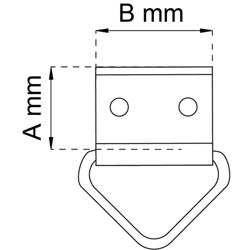 Tavelögla 13 mm, Mässing, 10-pack