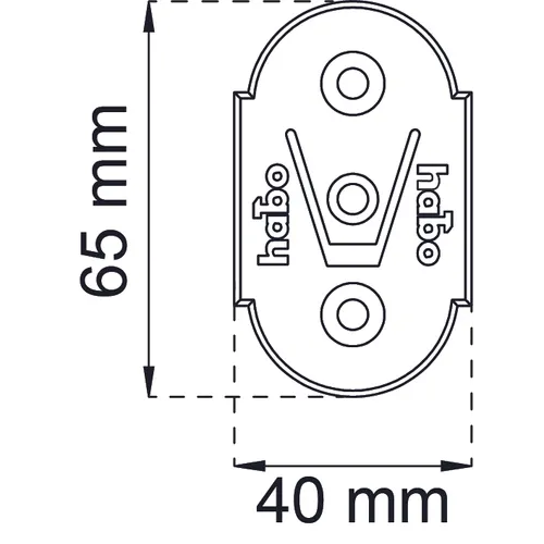 Fästbricka 1102 Vit, 2-pack