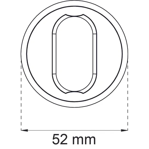 Cylinderring Universal Clean 9+7 mm, Polerad