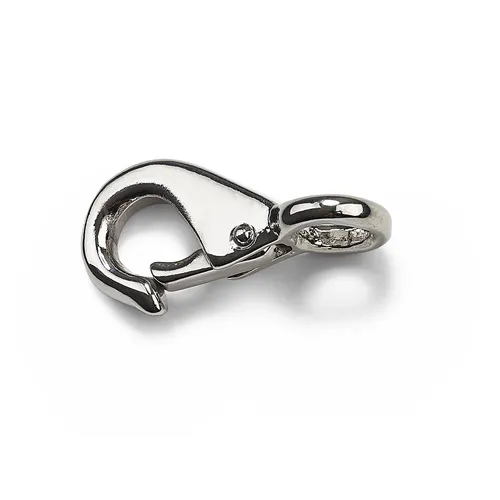 Karbinhake m. fast ögla 55x11 mm, Nickel