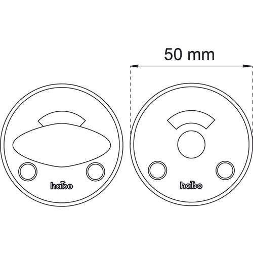 WC-beslag 91682 Polerad mässing