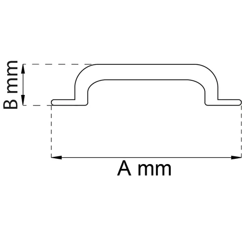 Draghandtag 1405 165 mm, Nickel