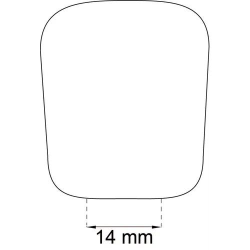 Plastbuffert t. dörrstopp 7470 Vit