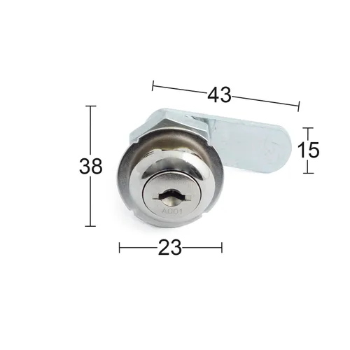 Skåpslås 1131/1031 Nickel