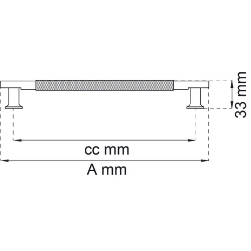 Kökshandtag Lexington 115 mm, Svart, 96 c/c, 2-pack