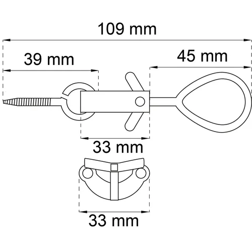 Fönsterlås 280 Nickel, 2-pack