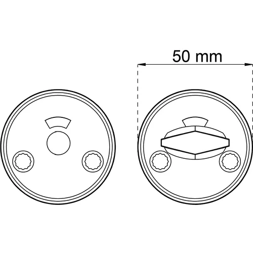 WC-beslag A262 Alicante Krom