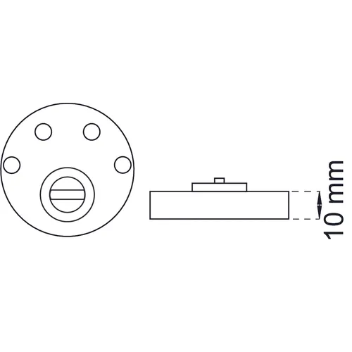 Cylinderförlängare rund 10 mm