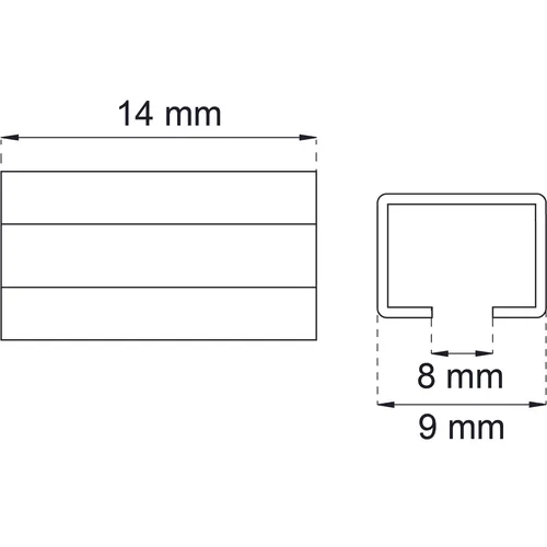 Fyrkantshylsa 162 14 mm, 5-pack