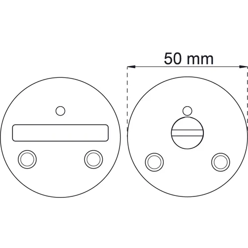 WC-beslag F262 Svart