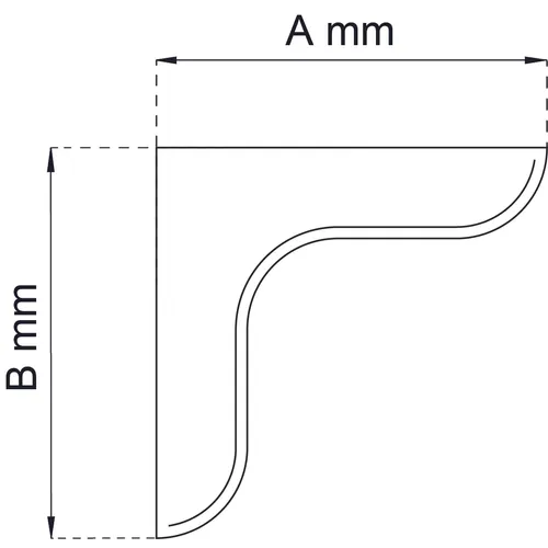 Konsol Hobby Furu 150x150 mm, Obeh.