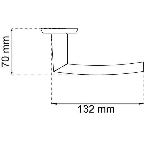 Ytterdörrshandtag Atlanta, Rostfri