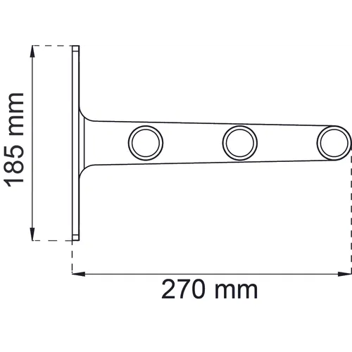 Förlängningskonsol Elegant Svart