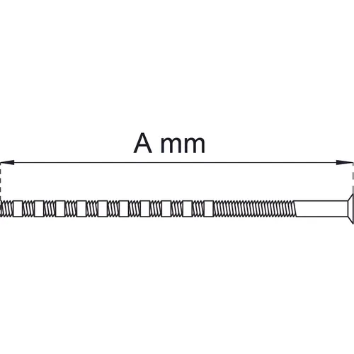 Skruv M5 90 mm, Nickel, 2-pack