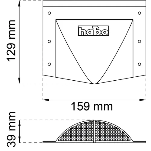 Ventilationsbeslag 5500 Borrdiameter 70 mm
