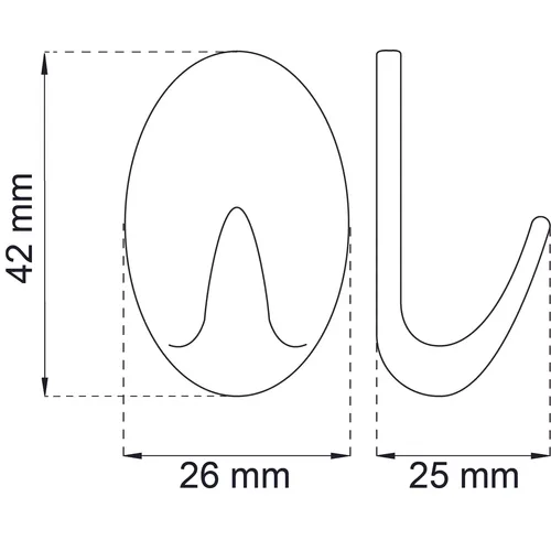 Krok 1041 Krom, 2-pack