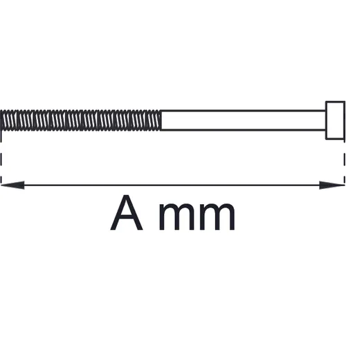 Cylinderskruv höghållfasthetsskruv 80 mm