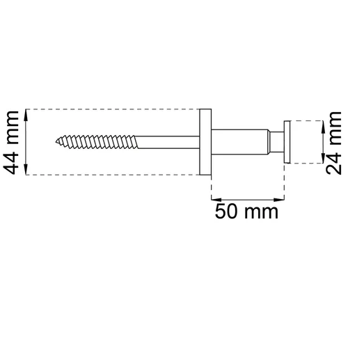 Ledstångsbeslag 951 M10, 165 mm, Rostfri