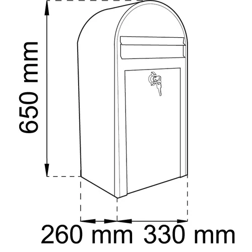 Postlåda Midi 9444 Svart