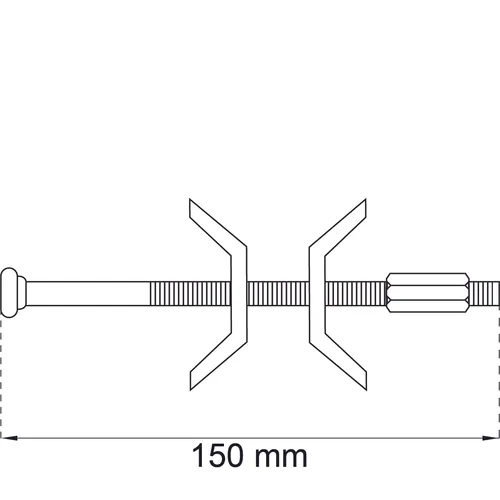 Bänkskivekoppling 262 150 mm