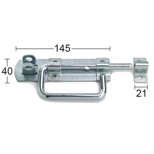 Skjutregel låsbar 210 mm, FZB, kolv 10 mm
