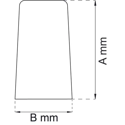 Dörrstopp 29 30 mm, Vit