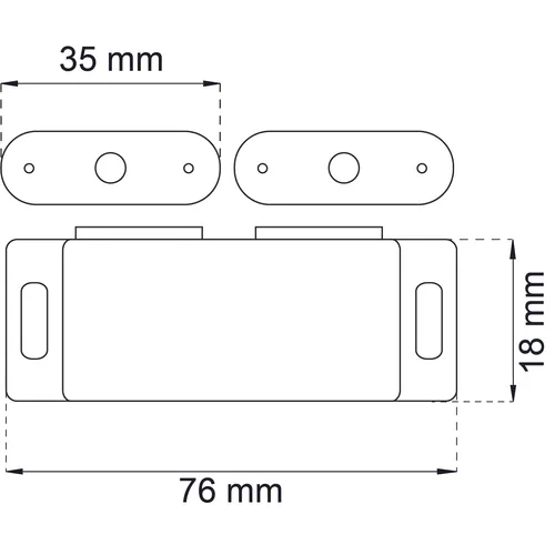 Magnetlås Vit 2028 2x4 kg, Vit