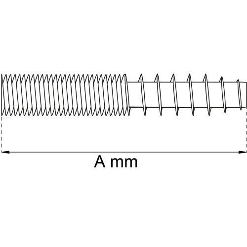 Skruvstift 5074 FZB 80 mm, M8, 4-pack