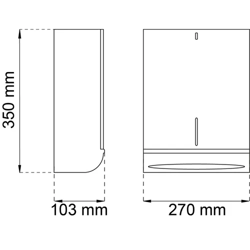 Handduksskåp 300 Vit