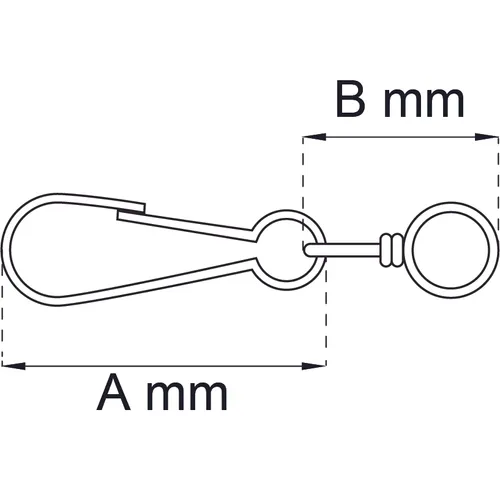 Simplexhake 4293 40 mm, Nickel