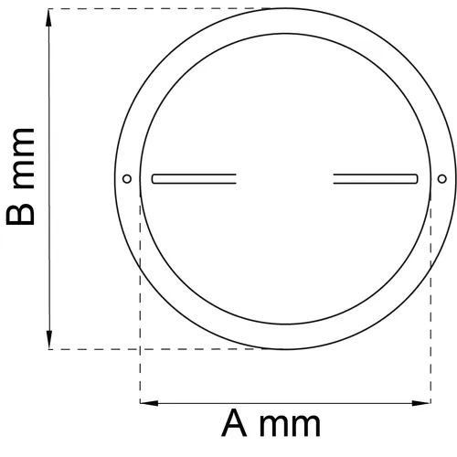 Tallriksventil 80 154 mm, Aluminium