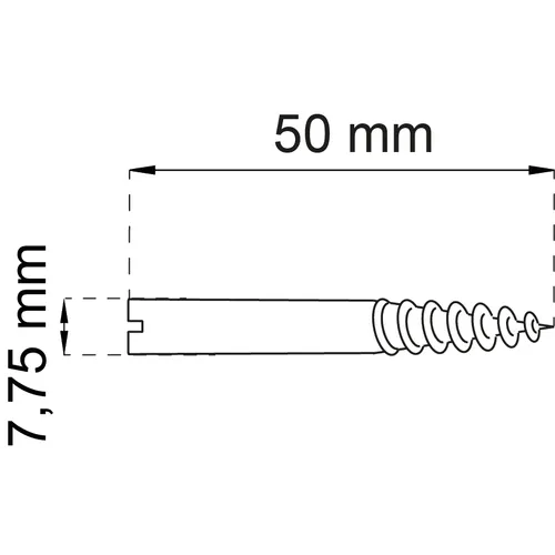 Dörrstift 144 Galvad