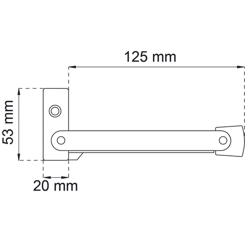 Dörrhållare 950 Nickel