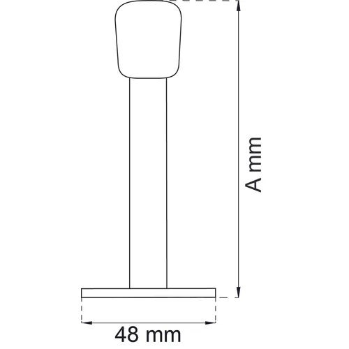 Dörrstopp 7470 110 mm, Krom