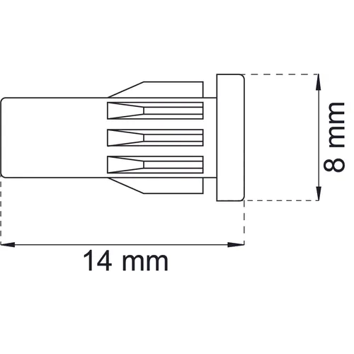 Hylsmutter M5 Nickel, 2-pack
