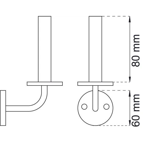 Reservpappershållare 2229 Vit