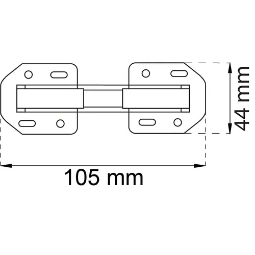 Självstängande gångjärn 343 FZB, 2-pack