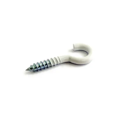 Lampkrok 75 mm, Vit, 5-pack