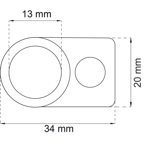 Handtagsbuffert Transparent Ø 13 mm, 3-pack