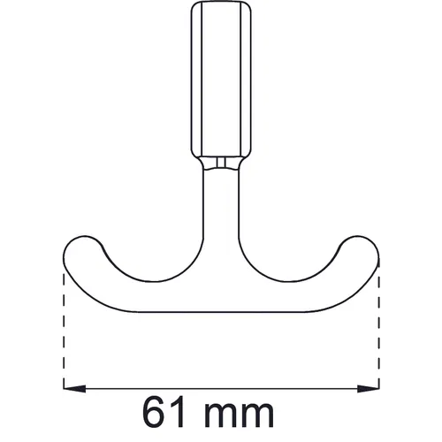 Hyllkrok 106 Nickel, 2-pack
