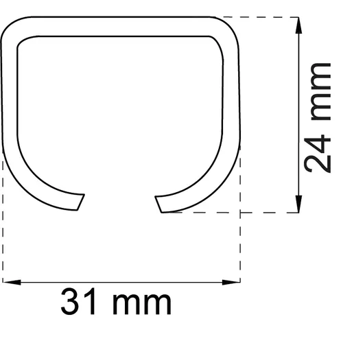 Skjutdörrsbeslag K-75 komplett dörrvikt