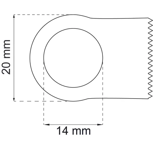Handtagsbuffert Grå Ø 14 mm, 3-pack