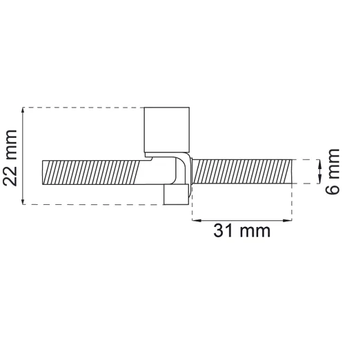 Pinngångjärn 1506 Nickel, 2-pack