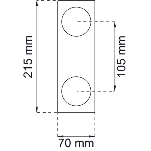 Täckskylt 159 Rostfri