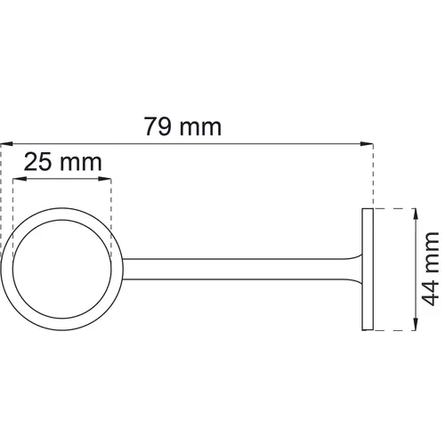 Rörhållare öppen Vit, 2-pack