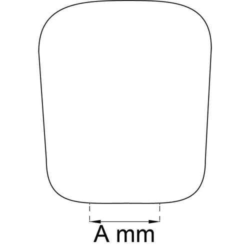 Plastfot 1625 Vit 22 mm, 4-pack