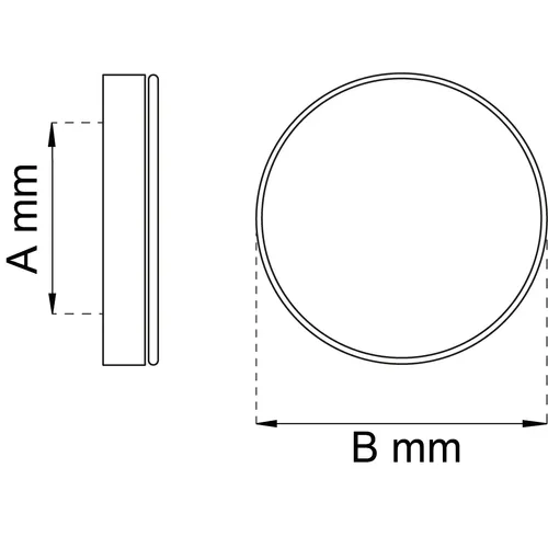 Tilluftsventil 1400 plast, 125 mm